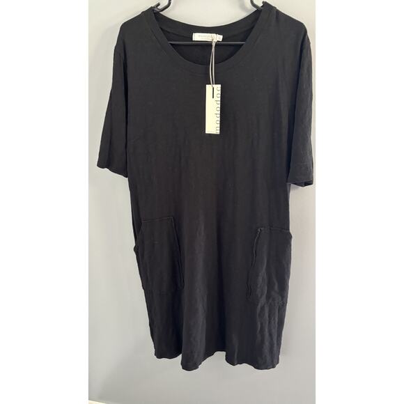 Mododoc Black Short Sleeved Dress Brand New Large - Picture 1 of 4